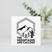 山がスノーボードを呼んでいる カード (スタンド正面)