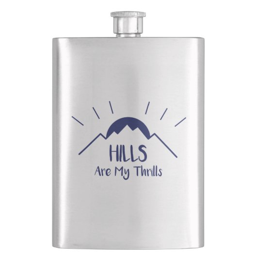 山がゾクゾクする フラスク (正面)