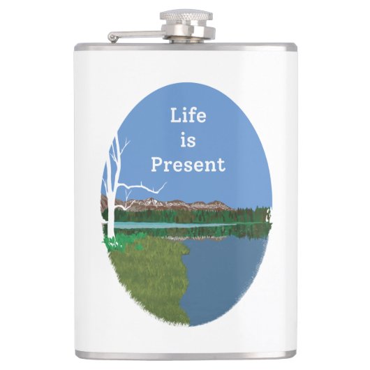 山がフラスコを呼んでいる フラスク (正面)