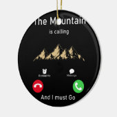 山が呼ばれて行かねばならない セラミックオーナメント (左)