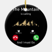 山が呼ばれて行かねばならない セラミックオーナメント (裏面)