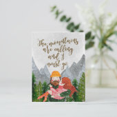 山が呼んでいるので、はがきに行かなければならない ポストカード (スタンド正面)