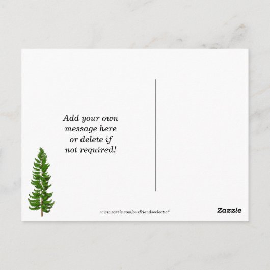 山が呼んでいるので、はがきに行かなければならない ポストカード (裏面)