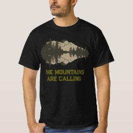 山が呼んでいるヴィンテージキャンプTシャツ Tシャツ