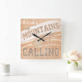 山が呼んでいる引用文| スクエア壁時計 (ホーム)
