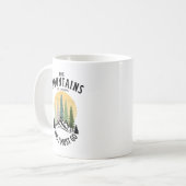 山が呼んでいる、あの山へ行かねば コーヒーマグカップ (正面左)