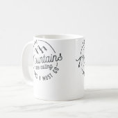 山が呼んでいる コーヒーマグカップ (正面左)