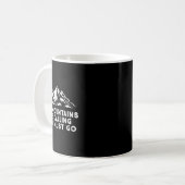 山が呼んでいる、ハイキングに行かねば Sk コーヒーマグカップ (正面左)