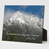 山が呼んでいる 引用 雪の山 フォトプラーク (側面)