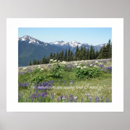山が呼んでいる 引用 Meadow Wildflowers ポスター
