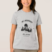 山が呼んでいる、行こう。 トライブレンドTシャツ (正面)