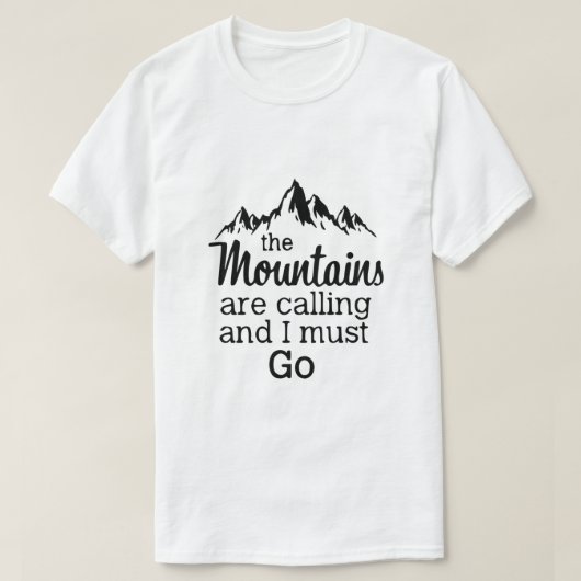 山が呼んでいるTシャツ Tシャツ (デザイン正面)