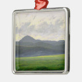 山が多い景色 メタルオーナメント (左)