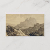 山が多い景色、c.1780 (灰色および茶色の洗浄 名刺 (裏面)