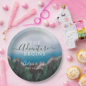 山が海に出会う冒険結婚の始まり ペーパープレート (パーティー)