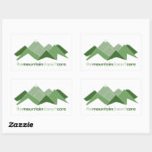 山が無気にい 長方形シール (シート)