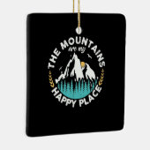 山が私の幸せな場所 セラミックオーナメント (右)