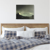 山が見える キャンバスプリント (インサイチュ (寝室))