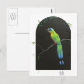 山が青いモットモット ポストカード (正面/裏面)