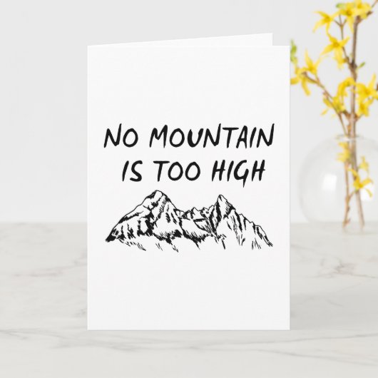 山が高い カード (黄色い花)