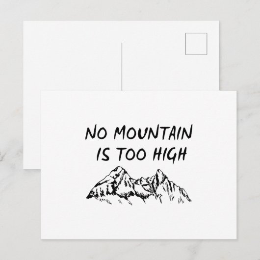 山が高い ポストカード (正面/裏面)