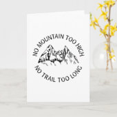 山が高すぎず、道が長すぎない カード (黄色い花)