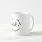 山が高すぎず、道が長すぎない コーヒーマグカップ (正面右)