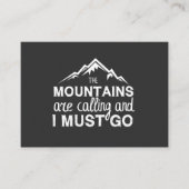 山が鳴っているから行かなけりゃならぬ 名刺 (正面)