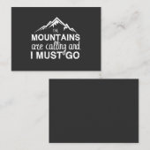 山が鳴っているから行かなけりゃならぬ 名刺 (正面/裏面)