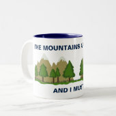 山が鳴っている ツートーンマグカップ (正面左)