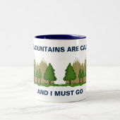 山が鳴っている ツートーンマグカップ (中央)