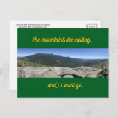 山が鳴っている ポストカード (正面/裏面)