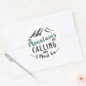 山が鳴って行かなくちゃ ラウンドシール (封筒)