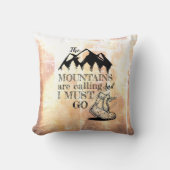 山が鳴って行かなければならぬ素朴 クッション (正面)