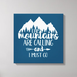 山が鳴って行かなければならぬ キャンバスプリント