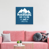 山が鳴って行かなければならぬ キャンバスプリント (インサイチュ (リビング))
