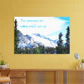 山が鳴って行かなければならぬ キャンバスプリント (インサイチュ (リビング))