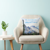 山が鳴って行かなければならぬ クッション (椅子)