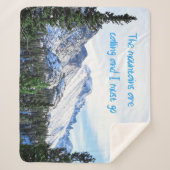 山が鳴って行かなければならぬ シェルパブランケット (正面)