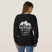 山が鳴って行かなければならぬ スウェットシャツ (裏面フル)