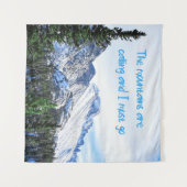 山が鳴って行かなければならぬ タペストリー (正面(横))