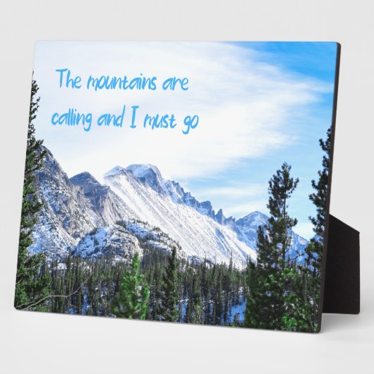 山が鳴って行かなければならぬ フォトプラーク (側面)