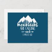 山が鳴って行かなければならぬ ポストカード (正面/裏面)