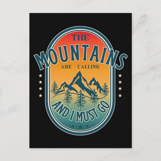 山が鳴って行かなければならぬ ポストカード (正面)