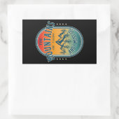 山が鳴って行かなければならぬ 長方形シール (バッグ)