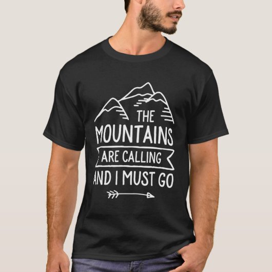 山が鳴って行かなければならぬ Tシャツ (正面)