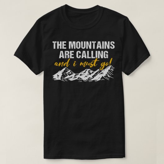 山が鳴って行かなければならぬ Tシャツ (デザイン正面)