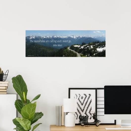 山が鳴る ポスター (ホームオフィス)