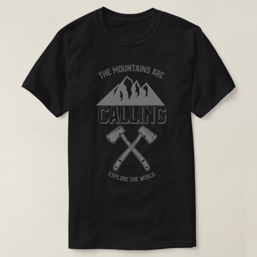 山がTシャツクラシックを呼んでいる Tシャツ (デザイン正面)