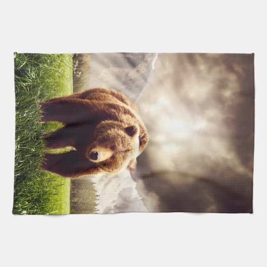 山くま キッチンタオル (横)